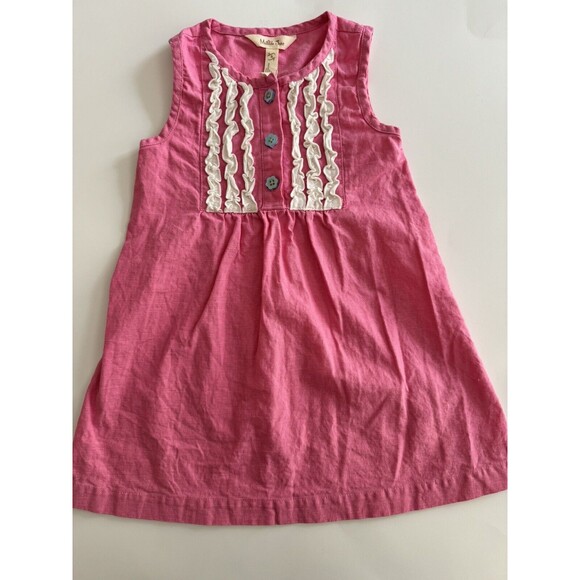 MATILDA JANE Brilliant daydream Dazzling Dream Dress SIZE 4 Pink Ruffle EUC - Picture 1 of 5